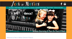 Desktop Screenshot of feetinmotiondance.com